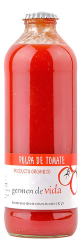 Pulpa De Tomates Orgánica Germen De Vida 910 Cc * Unidad 0