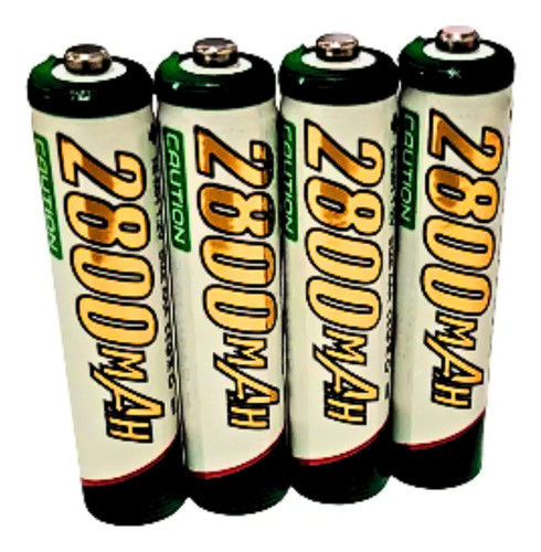 Pilas Aaa Recargables Set X4 2800 Mah Excelente Calidad 0