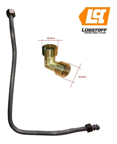 Caño Y Codo Compresor 24 25 50 100 Lts 2hp 2.5hp Lusqtoff 0