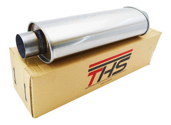 Abafador Inox Oval Ths Universal Esportivo 2.5 Pol 400mm 1