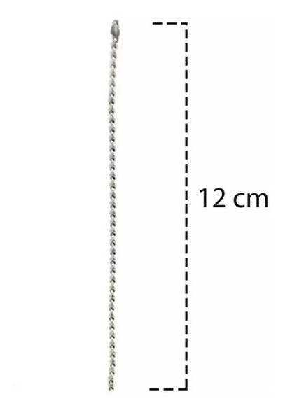Corrente De Bolinha 12cm Com Canoa 1000 Unidades 1