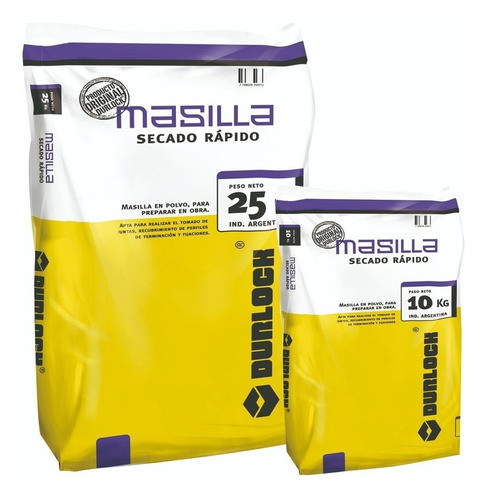 Masilla Durlock Secado Rápido 25kg 0