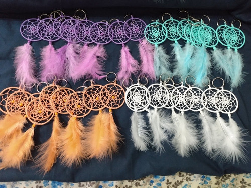 Atrapasueños Llaveros 5cm 1 Pluma Pack X 15 1