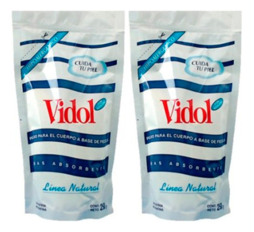 Vidol Fécula Corporal Hipoalergénica 250g Kit X2 0