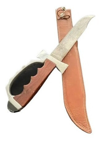 Antiguo Cuchillo Comando Paracaidista Original Punta Curva 0