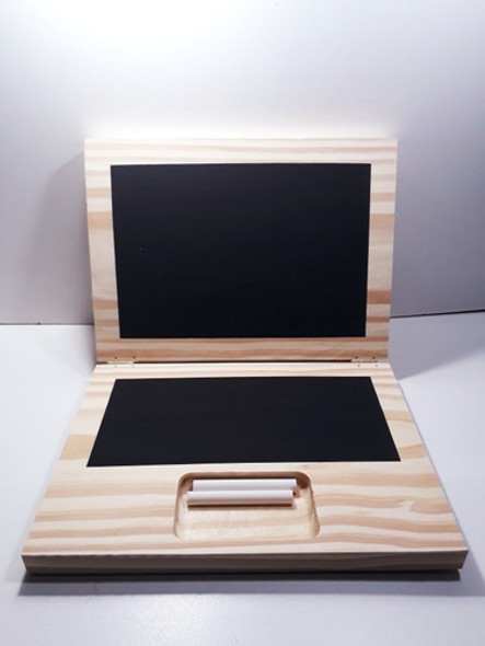 Notebook Computadora De Madera Pizarra Precio X1 Minoristas 1