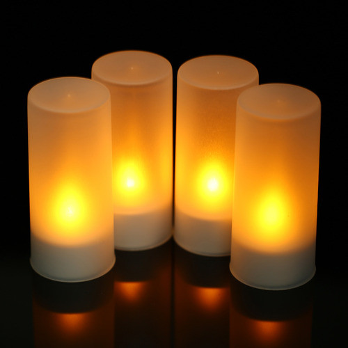 Lâmpada De Vela Led (velas Carregando Baterias Amarelas) 1