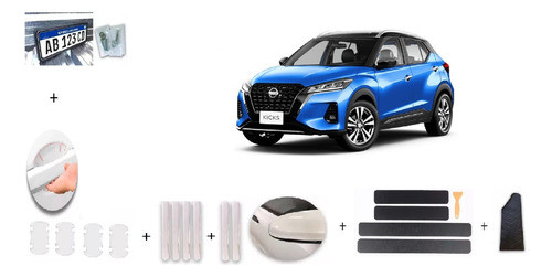 Kit Combo De Accesorios Protección Para Nissan Kicks 2022 1