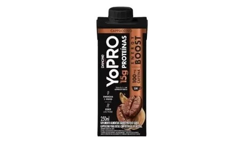 Kit C/6 Bebida Láctea Yopro 15g Proteína Cappuccino 250ml 1