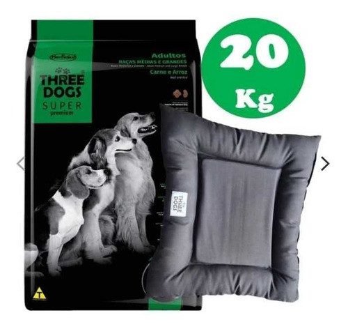 Three Dogs Adulto Super Premium 15+2 + Colchoneta + Regalo 0