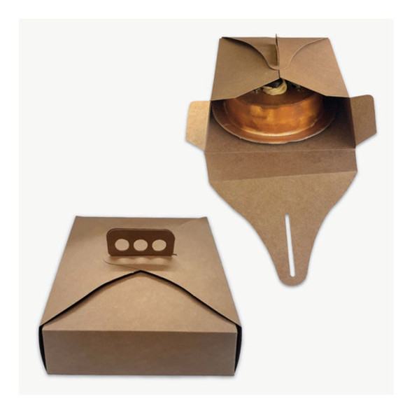 Cajas Para Tortas Kraft 27x27x10 Pack X 100 Tartas Postres 0