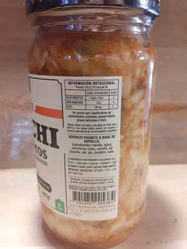 Pack X5 Kimchi Picante X310g Recetas De Entonces 1