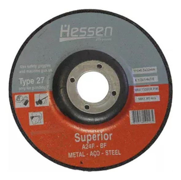 Disco De Desbaste 230x8,0x22,2 Mm A24rbf Da Hessen 1