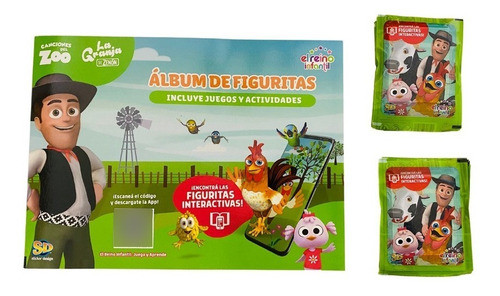 1 Album + 50 Sobres La Granja De Zenón - Reino Infantil 0