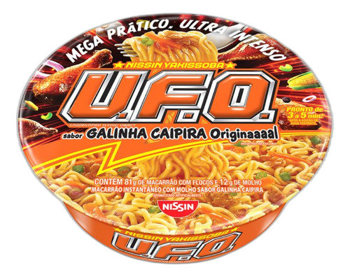 Macarrão Insta Yakissoba Ufo Galinha Caipira Nissin 93g 1