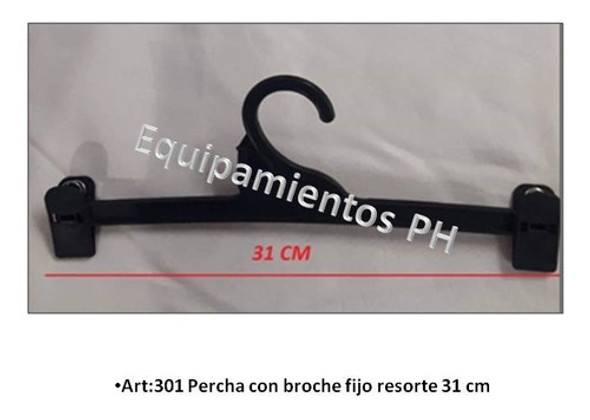 Percha Plásticas Con Broche -lencería-mallas-pantalónes 31cm 1