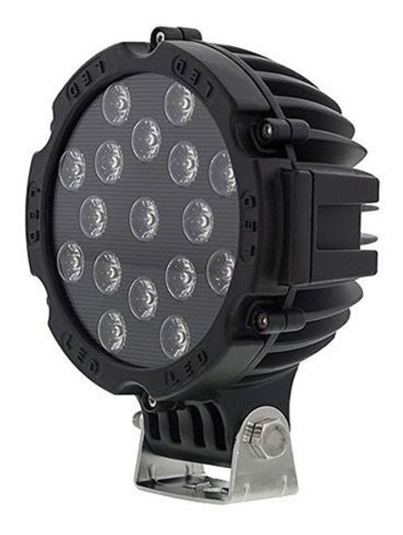 Par Faro Aux Proyector 51 W Redondo 17 Led Agro Vehículo 1