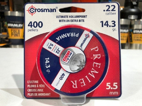 Balines Crosman Premier Piranha 5,5 Mm 400 Un 14.3 Gr .22 1