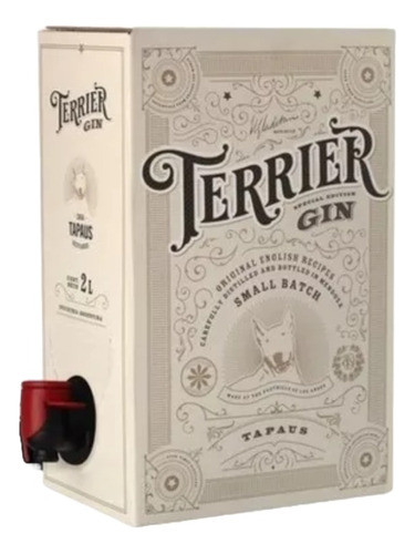 Gin London Dry Terrier Wild Bag In Box 2 L  Pack X3 Zetta 1