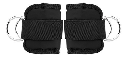 Par 2 Tobilleras Polea Doble Gancho Abrojo Premium Gym Fit 0