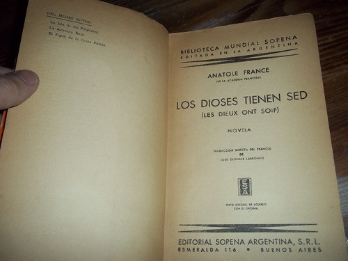 Los Dioses Tienen Sed - Anatole France 1