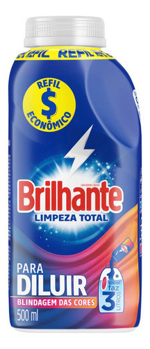Sabão Líquido Para Diluir Limpeza Total 500ml Brilhante 0