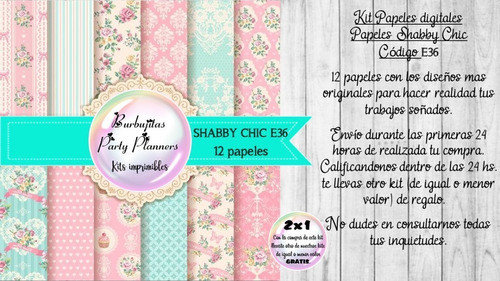 Papeles Digitales Fondos Rosa Celeste Verde Aguamarino E36 1