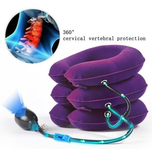 Almofada Pescoço Cervical Inflável Pneumático Relaxamento 1