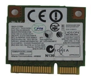 Mini Pci Wifi Ppd-ar5b95 Do Samsung R440 0