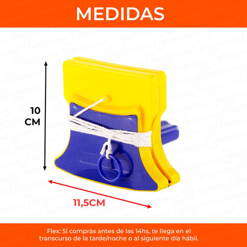 Limpia Vidrios Magnetico 2 En 1 Limpiador Doble Cara 8 Mm Es 1
