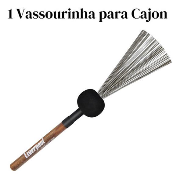 Vassourinha Para Cajón Fio De Aço Leve Cabo De Madeira 1 Un 1