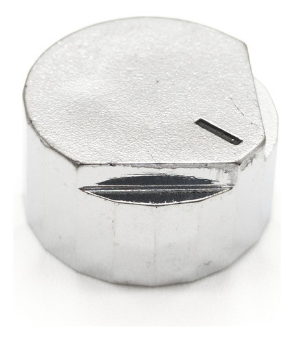 2 Perillas Potenciometro 20mm Alto 14mm Eje Estriado Cromad 0