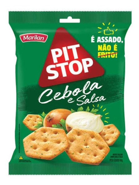 Biscoito Salgado Pit Stop Cebola E Salsa 60gr - Kit Com 12 0