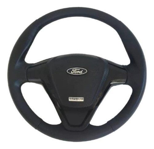 Volante Titanium New Fiesta Preto Para Ford Ká Ano 2003 0