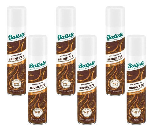 Shampoo En Seco Batiste Brunette 200ml Pack X6 Unidades 0