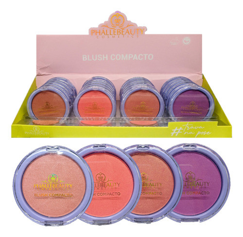 24 Blush Compacto Ph0333 - Kit Phallebeauty Atacado Sj 0