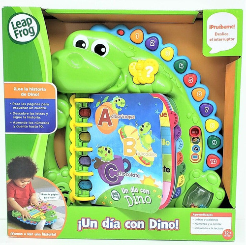 Leap Frog Un Dia Con Dino Para Bebe Aprende Letras Y Numeros 0
