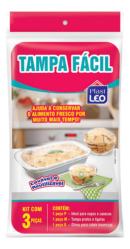 Tampa Facil Polietileno 3 Peças Plast Léo 1