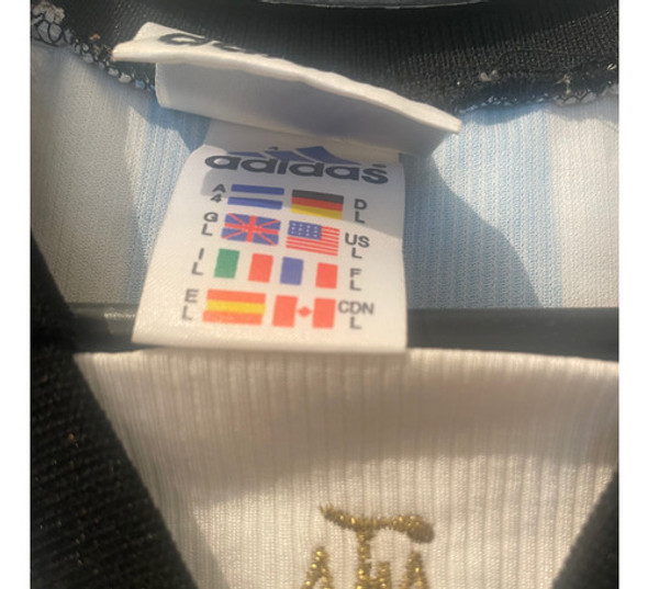 Camiseta Selección Argentina Afa 1998 Talle 4 L De Colección 1 Camiseta Selección Argentina Afa 1998 Talle 4 L De Colección 1