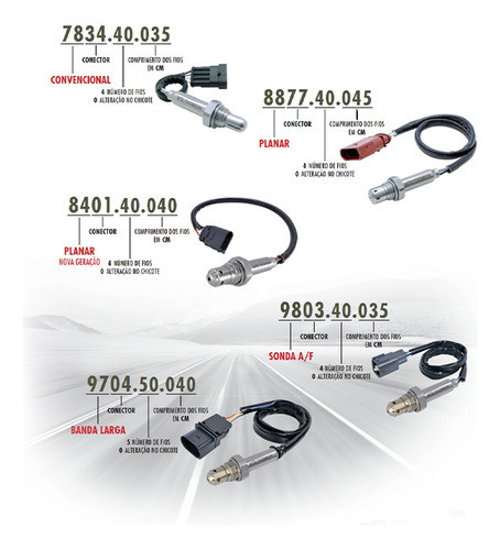 Sonda Lambda Volkswagen Gol 2010-2016/fox Planar 1