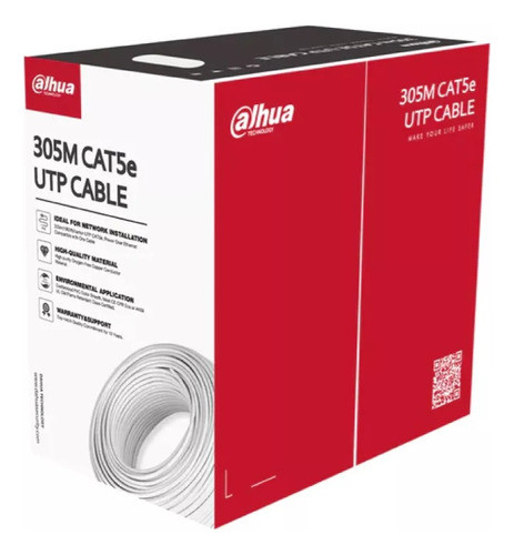 Bobina Rollo Cable Red Utp 305 M Cat5e 100% Cobre Anti Flama 0