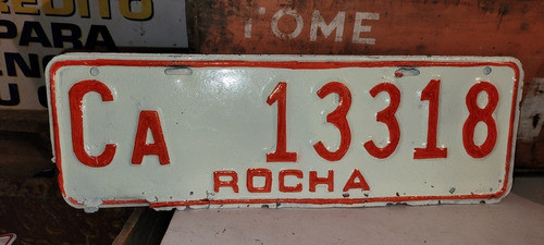 Matricula Rocha 13318 Repintada Conf 0