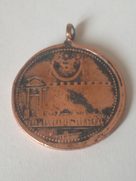 Antigua Medalla De Cobre 1