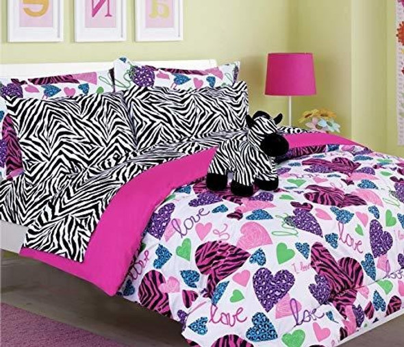 Ropa De Cama Para Niñas Y Niños-misty Zebra Tween Teen Dream 0