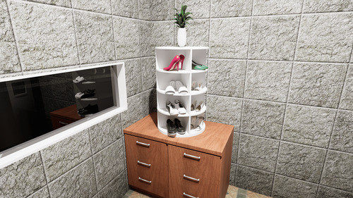 Zapatero Giratorio De 4 Niveles 1