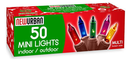 Newurban Juego De 50 Mini Luces De Navidad, Con Certificacin 0