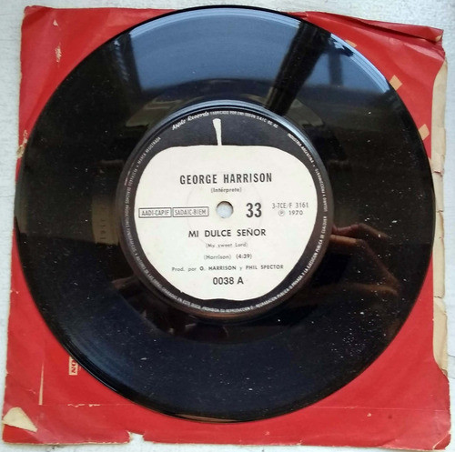 George Harrison Dulce Señor No Una Pena Simple Arg / Kktus 1