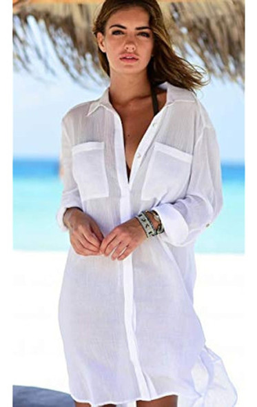 Nfashionso Traje De Baño Con Cuello En V Para Mujer Camisa D 1