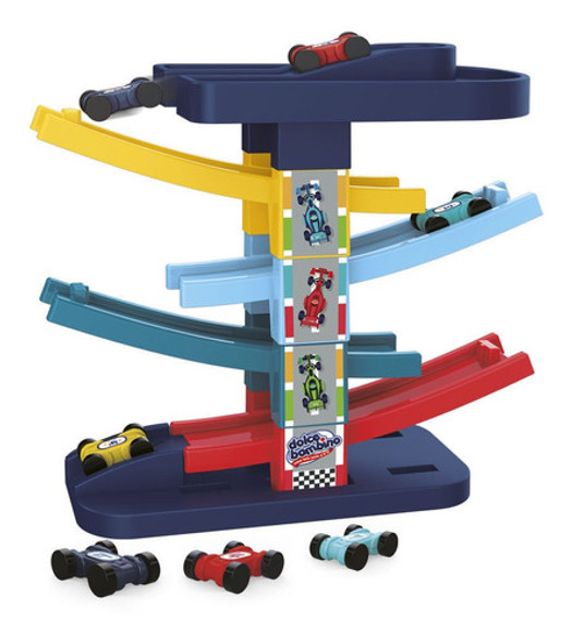 Dolce Bambino Cars Ramp 4 Niveles Rampa 6 Autitos 0