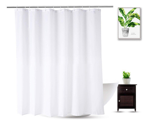 Wellcolor Forro Corto Para Cortina De Ducha De 72 X 66 Pulga 0